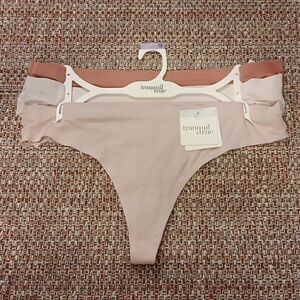 New 3 Pairs T&T Lace Thong Women's Panties Pinks Size 1X‎ New With Tags